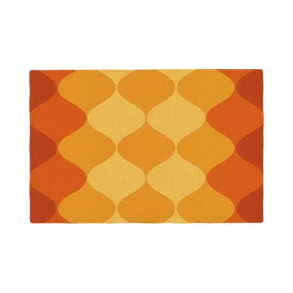 Midcentury Modern Placemats – Double Sided Reusable Retro Table Mats - retro table linen