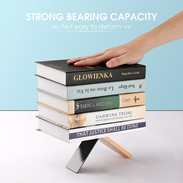Midcentury Modern Wooden Bookends – Retro Beech Wood Holder Set