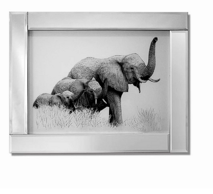 MIRROR PICTURE FRAME WITH GLITTER