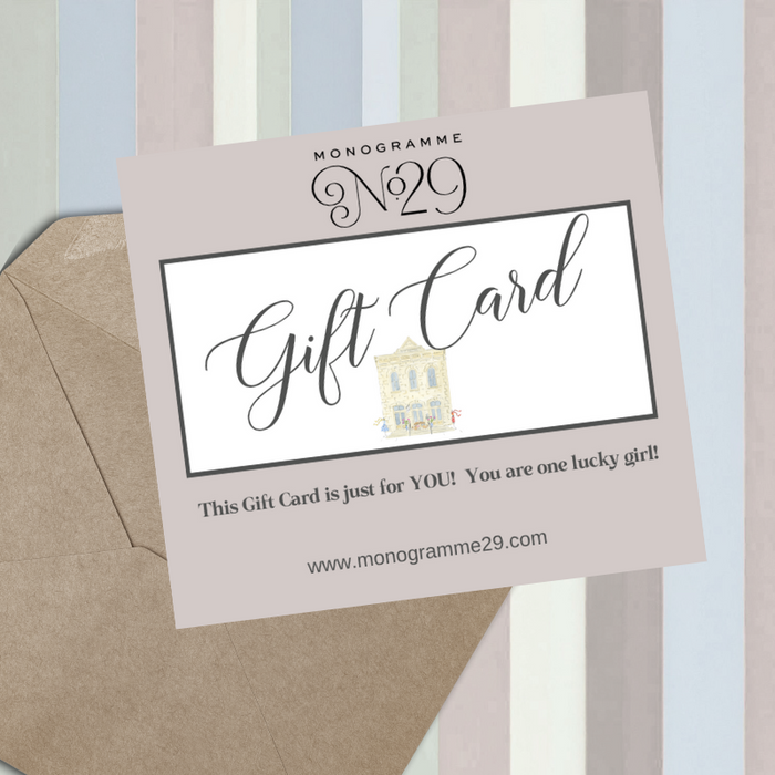 Monogramme No. 29 Gift Card