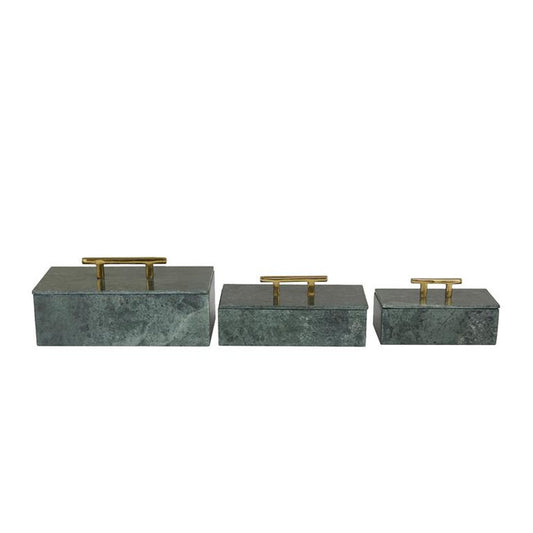 MRBL ALUM BOX GRN S/3 12, 10, 8W