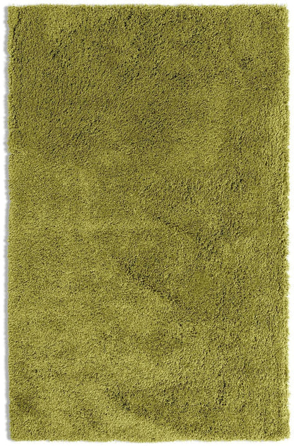Noodle Plain Olive Shaggy Rug - 230x160cm