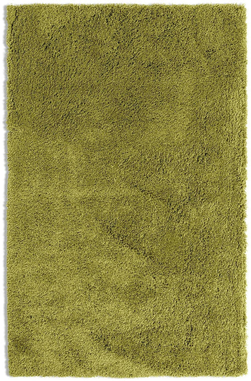 Noodle Plain Olive Shaggy Rug - 230x160cm