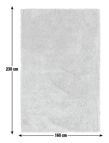 Noodle Plain Olive Shaggy Rug - 230x160cm