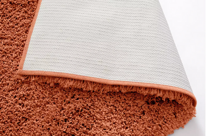 Noodle Plain Terracotta Rug 120x170cm | Modern Living Room Floor Rug Carpet