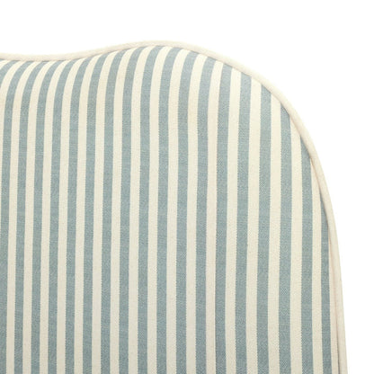 Onda Linen Double Headboard - Stripe Sage | Soft velvet bed backboard