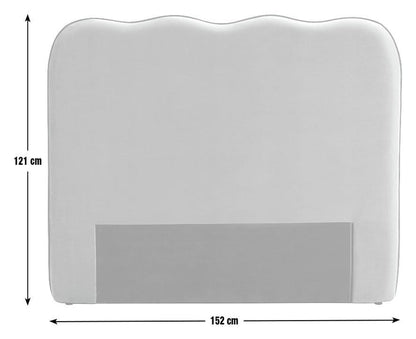 Onda Velvet Double Headboard - Rust | Soft velvet bed backboard