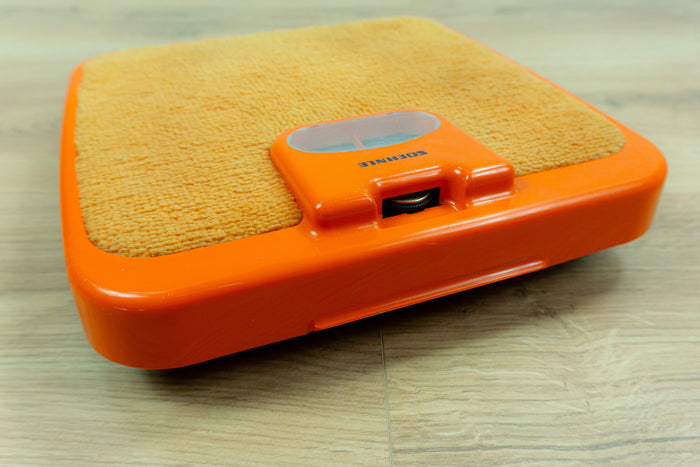 ORANGE 70s Midcentury Mechanical BATHROOM SCALE By Soehnle Westgermany