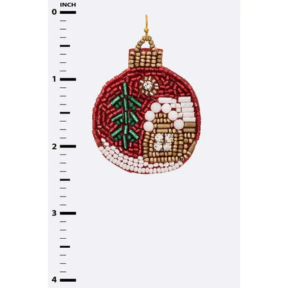 ORNAMENT BEADED EARRINGS