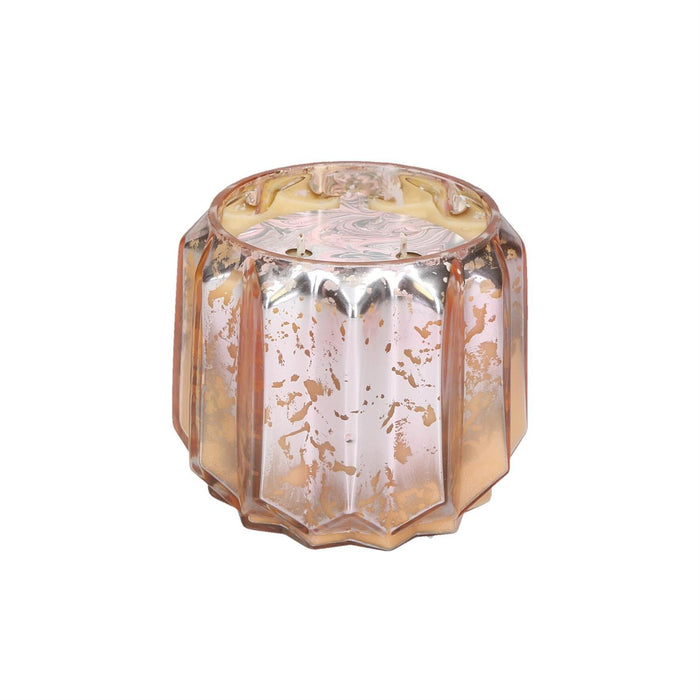 PINK MERCURY GLASS CANDLE