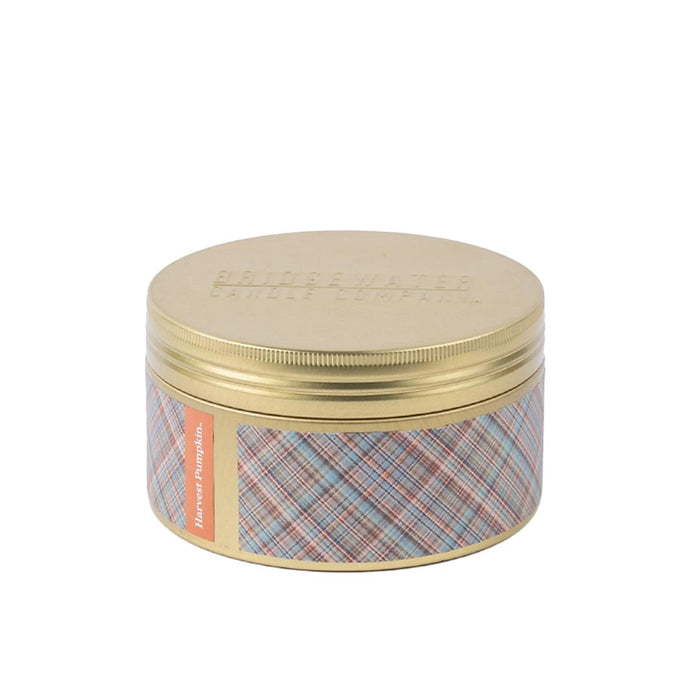 PLAID CANDLE TIN