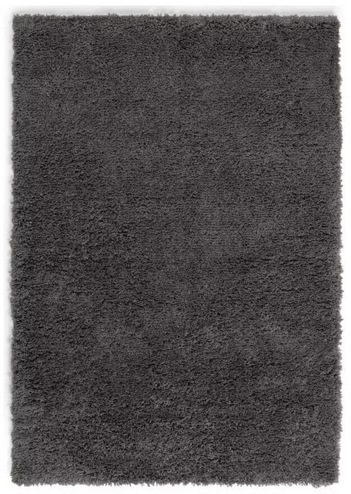 Recycled Cosy Plain Shaggy Rug - 160x230cm - Grey | Soft Living Carpet