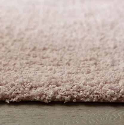 Recycled Cosy Plain Shaggy Rug - 160x230cm - Pink | Soft Eco Living Rug
