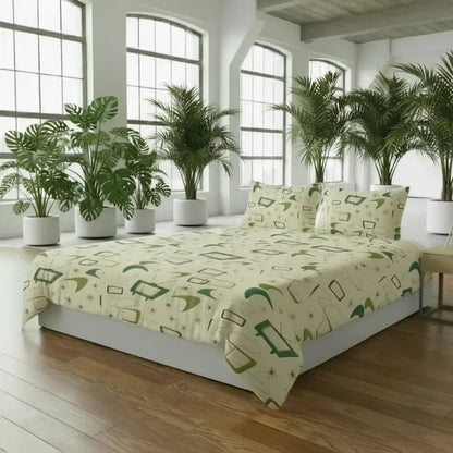 Retro 1960s Midcentury Bedding Set – Soft Quilt Cover in 4 Sizes - retro bedding