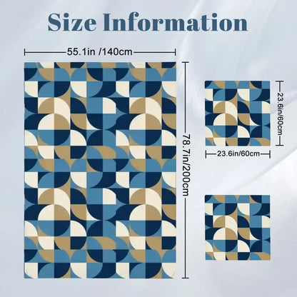 Retro 60s Geometric Twin Duvet Cover Set: Midcentury Modern Bedding 55’’x79’’ - Bedding - retro