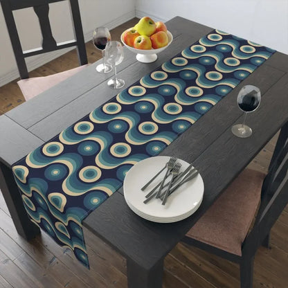 Retro 60s Table Runner in 2 Sizes - Midcentury Modern Home Decor - retro ads