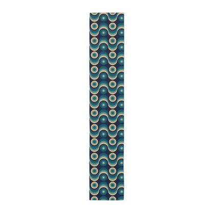 Retro 60s Table Runner in 2 Sizes - Midcentury Modern Home Decor - 16’’ × 90’’ / Polyester - retro ads