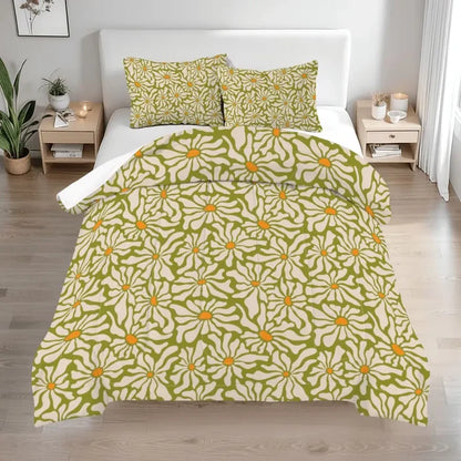 Retro 70s Midcentury Daisy Runner Rug | Multiple Sizes Non-Slip Polyester - retro runner