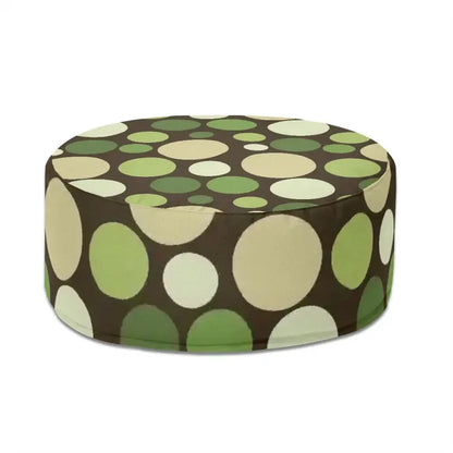 Retro Bubble Pattern Lounge Seat Footstool – Midcentury Modern Ottoman - pouf