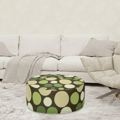 Retro Bubble Pattern Lounge Seat Footstool – Midcentury Modern Ottoman - pouf