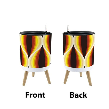 Retro Flower Pot - 70s Midcentury Scandi Style Plant Pot with Wooden Legs - retro plant pot