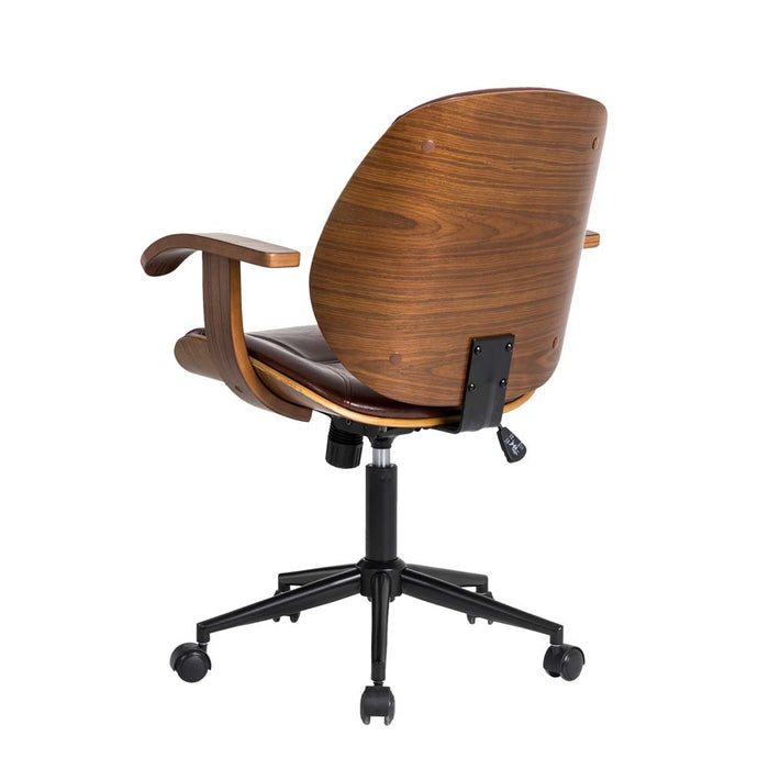 Russet PU Leather Adjustable Swivel Desk Chair/Task Chair