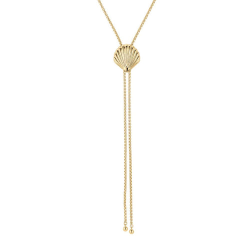 Scallop Bolo Necklace