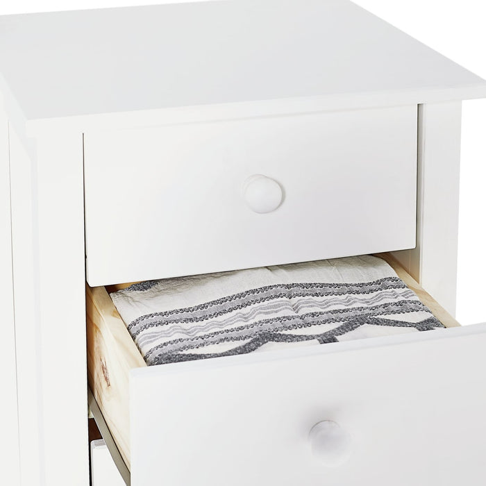 Scandinavia 7 Drawer Tallboy - White