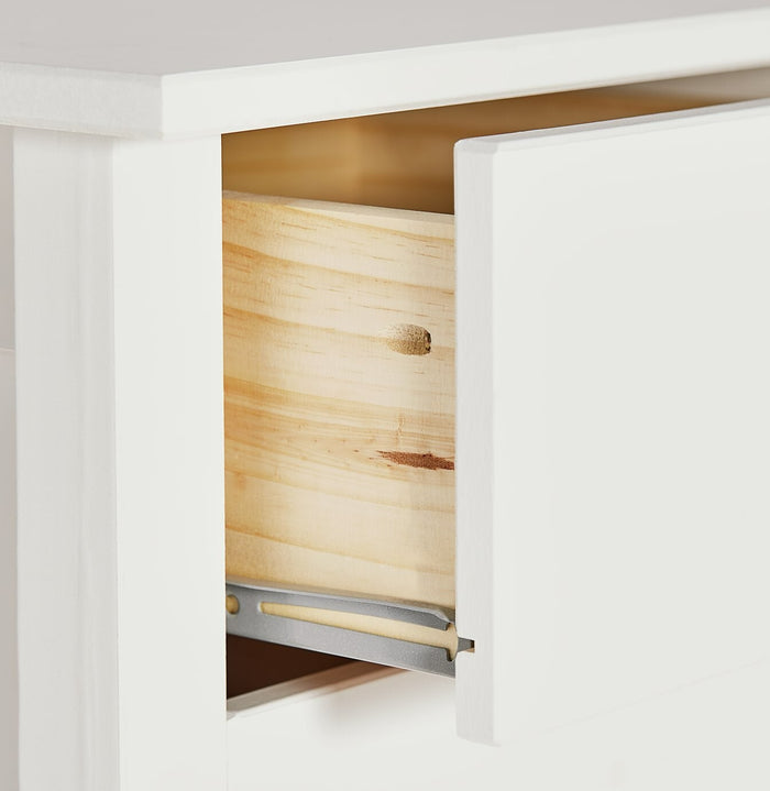 Scandinavia 7 Drawer Tallboy - White