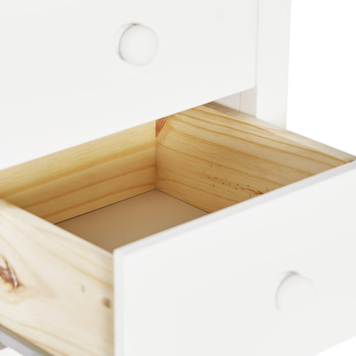 Scandinavia 7 Drawer Tallboy - White