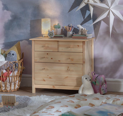 Scandinavia Kids 4 Drawer Chest - Pine ( B Grade 52091 )