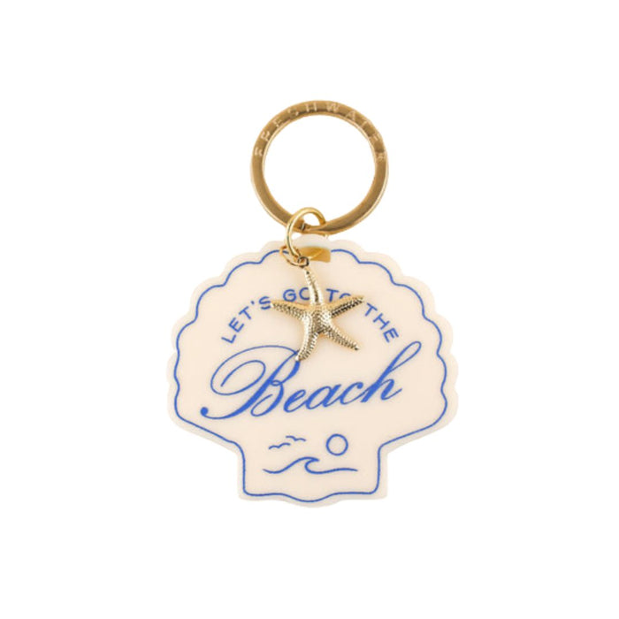 Seashell Charm Keychain