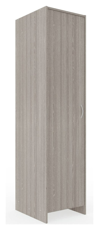 Seville 1 Door Wardrobe - Grey & Oak