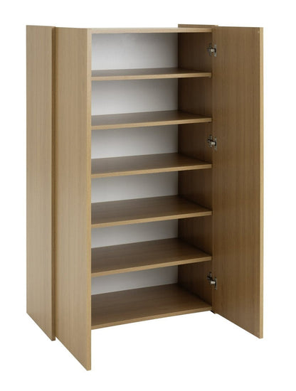 Seville 2 Door Shoe Storage Cabinet - Oak ( B Grade 54818- 54819 )