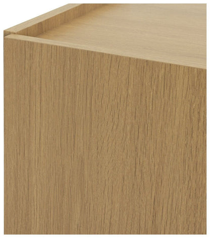 Seville 2 Door Shoe Storage Cabinet - Oak ( B Grade 54818- 54819 )