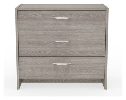Seville 2 Piece 1 Door Wardrobe Set - Grey & Oak