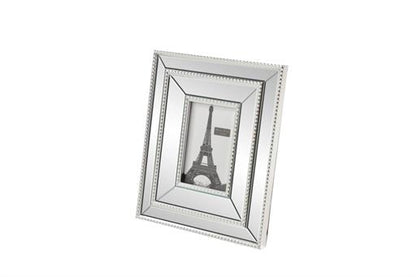 Silver Polystone Ornate Photo Frame