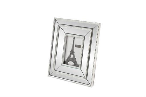 Silver Polystone Ornate Photo Frame