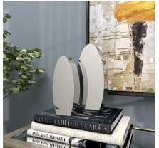 SILVER STAINLESS STEEL VASE WITH A SLEEK MIRROR FINISH