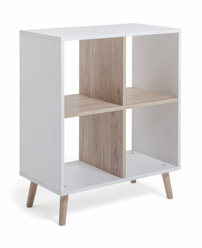 Skandi Deep Shelving Unit - White & Oak | Functional Fabulous Storage Space