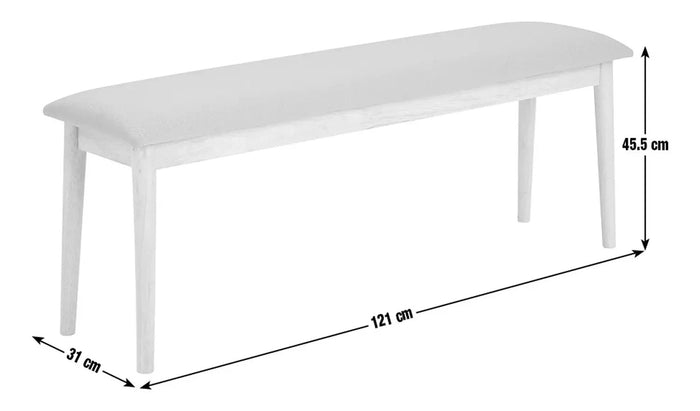 Skandi Wooden Dining Bench - Walnut | Modern Dining Room Bench Furniture