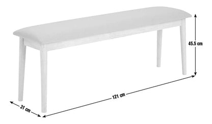 Skandi Wooden Dining Bench - Walnut | Modern Dining Room Bench Furniture