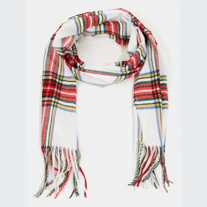 SOFT TARTAN PLAID SCARF SET