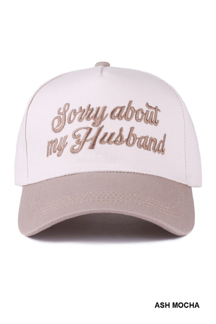 SORRY ABOUT MY HUSBAND HAT