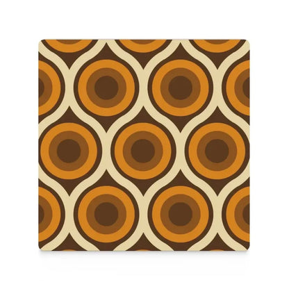 Square Ceramic Drink Coasters – Midcentury Modern Table Decor - retro coaster