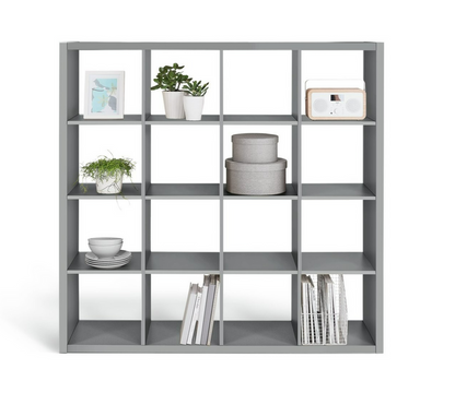 Squares Plus 16 Cube Storage Unit - Grey | Contemporary Home Display