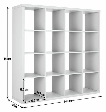 Squares Plus 16 Cube Storage Unit - Grey | Contemporary Home Display