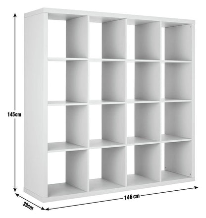 Squares Plus 16 Cube Storage Unit - Grey | Contemporary Home Display