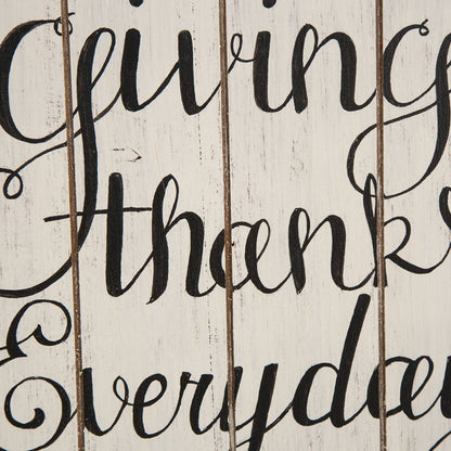 Thanksgiving Wall Decorations Farmhouse Wooden Wall Decorative Sign Round Hanging Thanksgiving Wall Art