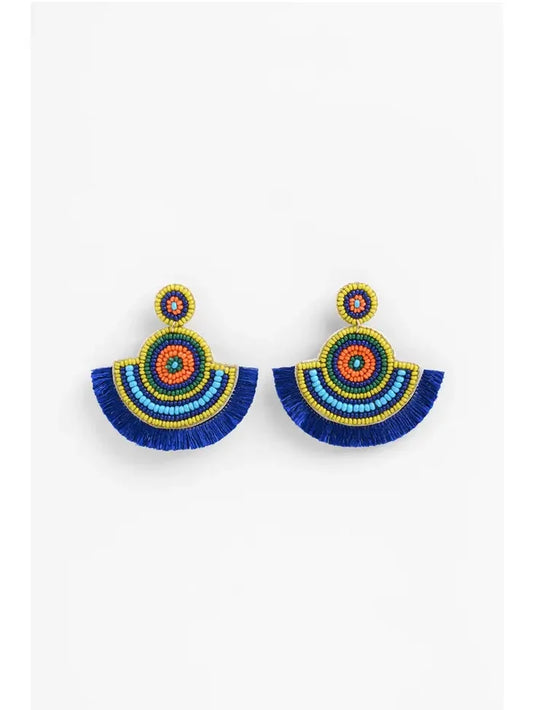 TRIBAL HAND BEADED EARRINGS